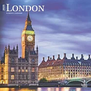 London 2025 12 X 24 Inch Monthly Square Wall Calendar Plastic-Free Browntrout UK United Kingdom City