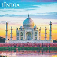 India 2025 12 X 24 Inch Monthly Square Wall Calendar Plastic-Free Browntrout Scenic Travel Asia New Delhi Hindi