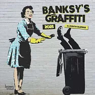 Banksy’s Graffiti Official 2025 7 X 14 Inch Monthly Mini Wall Calendar Browntrout Drawings Street Art Design