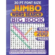 Jumbo Word Search: Big Book 30 Pt Font Size