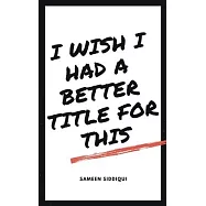 I wish I had a better title for this