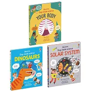 【獨家】Usborne翻翻機關科普3冊套書：人體+恐龍+太陽系大發現(5-8歲適讀)Step Inside Science: Your Body+Dinosaurs+Solar System