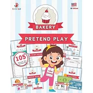 Bakery Shop Pretend Play Accessories: Ready-to-Use Bakery Accessories and Props for Kids USA Edition USD Currency Itz