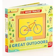 滑滑軌道 硬頁遊戲書(戶外)+ 故事音檔 Make Tracks: Great Outdoors