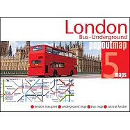London Bus and Underground Popout Map: Pocket-Sized, Pop Up Map