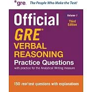 Official GRE Verbal Reasoning Practice Questions, Third Edition, Volume 1