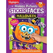 Halloween Pumpkin Hidden Pictures Sticker Faces