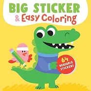 Big Sticker & Easy Coloring (Crocodile): 64 Reusable Stickers