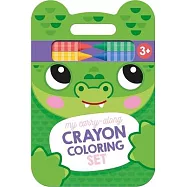 My Carry-Along Crayon Coloring Set: Crocodile & Friends (Ages 3+)