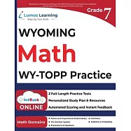 Wyoming Test of Proficiency and Progress (WY-TOPP) Test Prep: 7th Grade Math Practice Workbook and Full-length Online