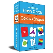 Amazing Flash Cards Colors & Shapes: Early Development of Preschool Toddler (55 Cards)