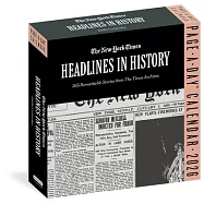 New York Times Headlines in History Page-A-Day(r) Calendar 2026: 365 Remarkable Stories from the Times Archives