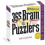 Mensa 365 Brain Puzzlers Page-A-Day(r) Calendar 2026: Word Puzzles, Logic Challenges, Number Problems, and More