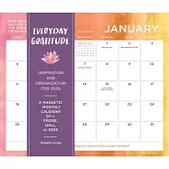 Everyday Gratitude Magnetic Wall Calendar 2026: A Magnetic Monthly Calendar for a Fridge, Wall, or Desk