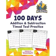 100 Days of Addition and Subtraction Timed Test Practice (0-20): with Sports Facts for Kids in Grades K-2