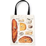 大眼轉轉食物帆布手提袋Googly Food Canvas Tote