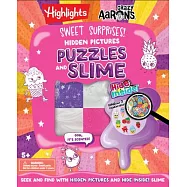 Sweet Surprises Puzzles & Slime: Hidden Pictures Puzzle Book and Non-Toxic Slime Kit with Scented Slime and Slime