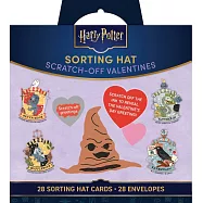 哈利波特：分類帽神秘訊息刮刮卡(內含28張造型小卡+信封組)Harry Potter: Sorting Hat Scratch-Off Valentines