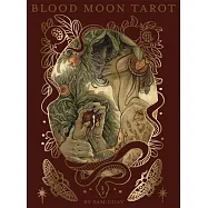 Blood Moon Tarot: Deluxe 78-Card Tarot Deck with Ethereal Watercolor Art, Linen Finish, Burgundy Edges, and Hardcover