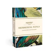 Shimmering Wings: 10 Notecards and Envelopes