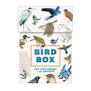 鳥類的百種神態明信片組(100張不重複) Bird Box: 100 Postcards by 10 Artists