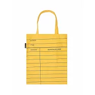 美國Out of Print托特包/Library Card (Light Yellow) Tote Bag