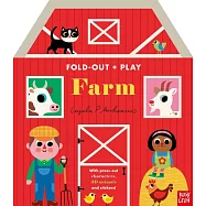 立體農場遊戲書(三大場景，附紙偶+道具+貼紙)Fold-Out + Play: Farm
