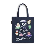 美國Out of Print托特包/Eat, Read, & Be Merry Tote Bag