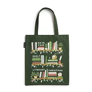 美國Out of Print托特包/Have Your Shelf a Literary Christmas Tote Bag