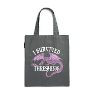 美國Out of Print托特包/Fourth Wing: I Survived Threshing (Pink Dragon) Tote Bag