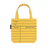 美國Out of Print托特包/Library Card (Yellow) Mini Tote Bag