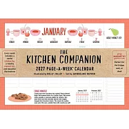 The Kitchen Companion Page-A-Week Calendar 2027: It&rsquo;s Magnetic! Perfect for the Fridge, Wall, or Desk