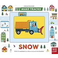 滑滑軌道 硬頁遊戲書(雪上交通工具)+ 故事音檔 Make Tracks: Snow