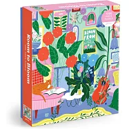 Galison Room to Bloom &ndash; 1000 Piece Jigsaw Puzzle Featuring Beautiful Artwork of A Floral Filled Living Room Scene