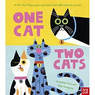翻翻機關書(附故事音檔)One Cat, Two Cats: A lift-the-flap, pop-up book with 20 cats to count! (One, Two Counting Books)
