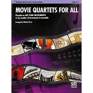 電影歌曲管樂四重奏,適用長號、上低音號、低音管以及低音號(適用任4種樂器混搭)