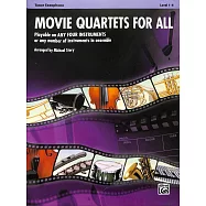 電影主題曲給次中音薩克斯風四重奏樂譜(亦可適用任4種不同樂器混搭)