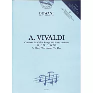 韋瓦第：G大調小提琴、弦樂和低音提琴協奏曲 Op.3 No.3 RV 310 附CD