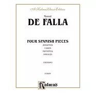 德 法雅：四首西班牙樂曲 鋼琴樂譜 (Kalmus版)