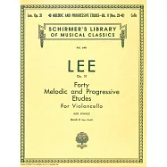 李：40首弦律與漸進練習曲 Op.31 第2冊 No.23-40 大提琴樂譜 (Schirmer版)
