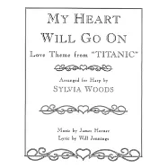 鐵達尼號電影主題曲：My Heart Will Go On 豎琴樂譜