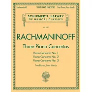 拉赫曼尼諾夫：三首鋼琴協奏曲No.1、2、3 鋼琴二重奏樂譜 (Schirmer版)