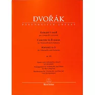 德弗札克：B小調協奏曲 Op.104 大提琴與鋼琴伴奏樂譜 附大提琴獨奏譜