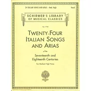 17和18世紀的24首意大利歌曲和詠嘆調 中高音合集 (Schirmer版)