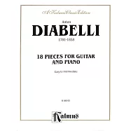 迪亞貝里：18首吉他與鋼琴伴奏樂譜 簡易到中級程度 (Kalmus版)