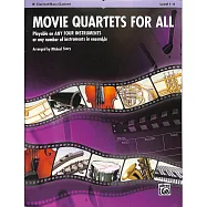 電影曲四重奏樂譜(可混4種樂器)-低音單簧管 第1-4級