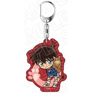 名偵探柯南壓克力鑰匙圈：Q版貓咪ver.2江戶川柯南