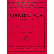 莫札特：D大調第4號協奏曲 作品218 小提琴與鋼琴樂譜