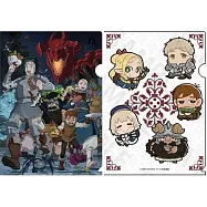 迷宮飯A4資料夾2枚組：動畫視覺圖&角色Q版造型