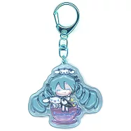 初音未來×大耳狗半立體鑰匙扣：咖啡杯ver.